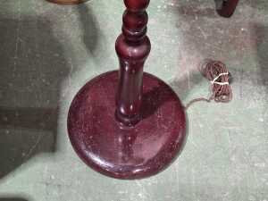 Mahogany standard lamp - 3