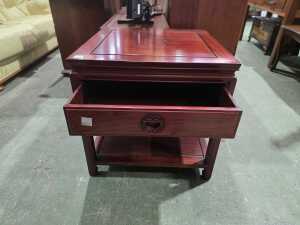 Chinese rosewood side table - 2