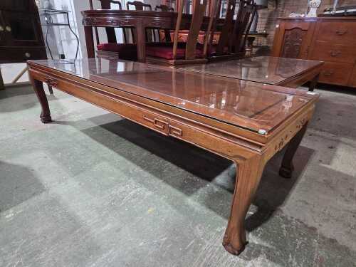 Oriental timber coffee table