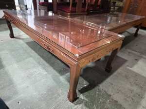 Oriental timber coffee table - 2