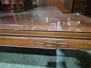 Oriental timber coffee table - 4