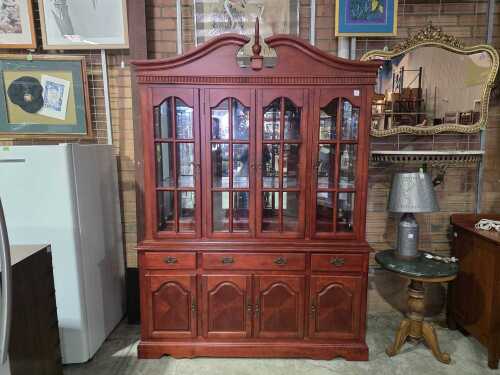 Timber display wall unit
