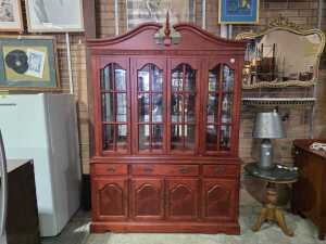 Timber display wall unit