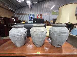 Trio of vases