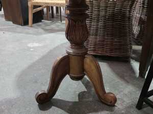 Tripod pedestal accent table - 2