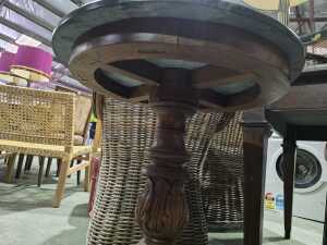 Tripod pedestal accent table - 3