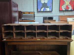 Timber pigeonhole