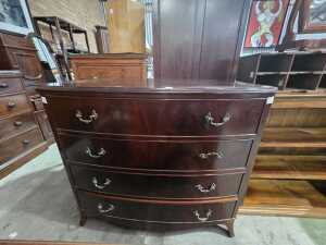 Bow-front chest of drawers