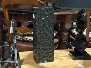Two contemporary black decorator items - 2