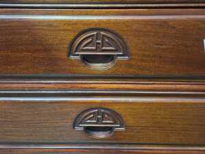 Chinese rosewood bedside cabinet - 3