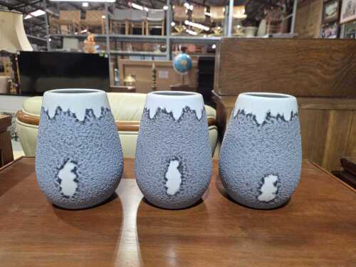 Trio of vases