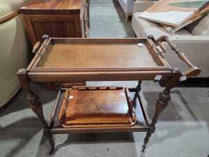 Timber drinks trolley - 2