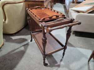 Timber drinks trolley - 5