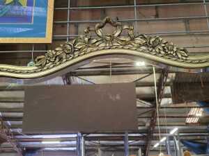 Ornate gold wall mirror - 2