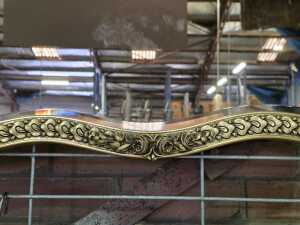 Ornate gold wall mirror - 3