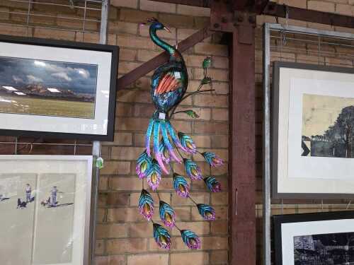 Peacock metal decorative wall hanging