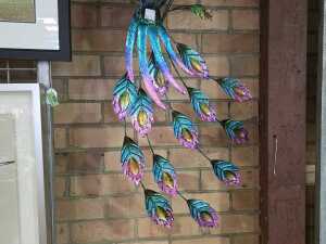 Peacock metal decorative wall hanging - 3
