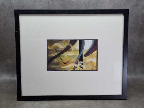 Arthur J. Lindsay (1912-90), Keighran. Mixed media artwork on paper