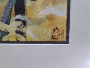 Arthur J. Lindsay (1912-90), Keighran. Mixed media artwork on paper - 3