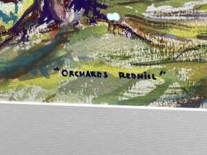 Betty Jungwirth, Lowering Sky, Red Hill Orchard. Watercolour and gouache painting on Arches paper - 3