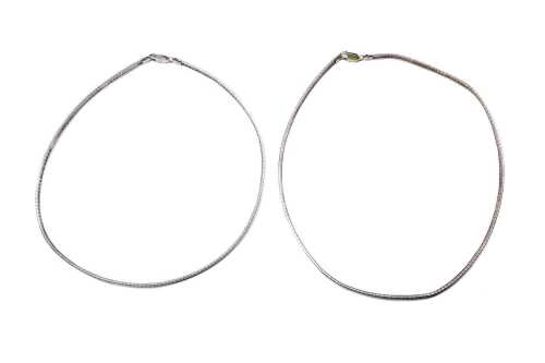 Two colliers in sterling sliver