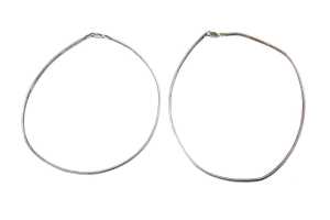 Two colliers in sterling sliver