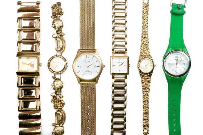 Group of six watches