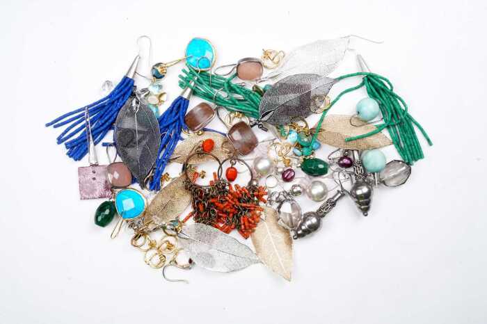 Collection of earrings