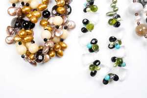 Group of gem and glass jewellery - 2
