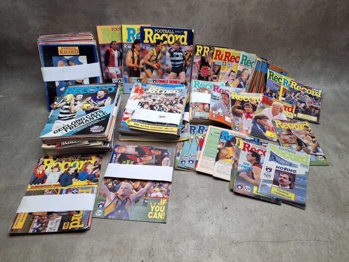 AFL football record magazines