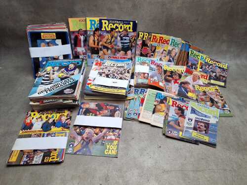 AFL football record magazines