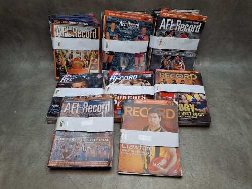 AFL football record magazines