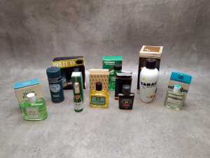 Collection of men's aftershave, cologne and grooming products