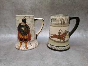 Eight Royal Doulton tankards including Night Watchman, Battle of Hastings, Three Musketeers, etc. - 3