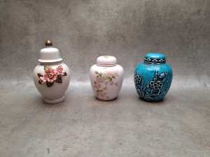Collection of mini ceramic vessels, and ginger jars - 2