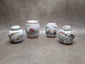 Collection of mini ceramic vessels, and ginger jars - 3