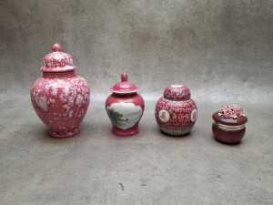 Collection of mini ceramic vessels, and ginger jars - 2