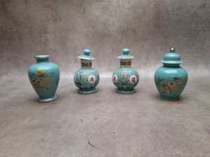 Collection of mini ceramic vessels, and ginger jars - 5
