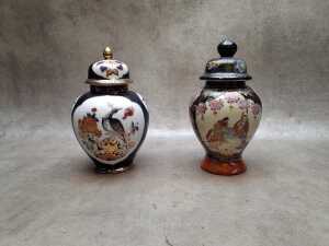 Six Oriental porcelain lidded ginger jars - 4