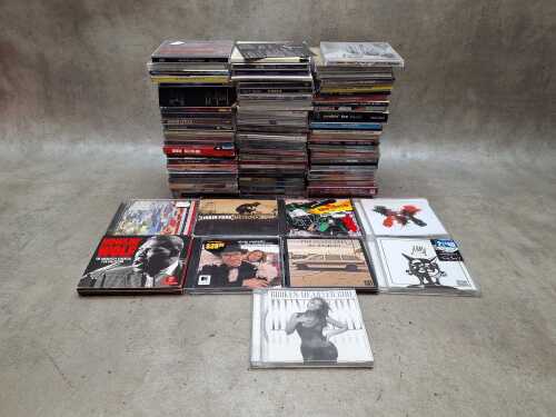 CDs, including Bob Marley, Garbage, Bon Jovi