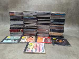 Jazz CDs, including Miles Davis, Django Reinhardt