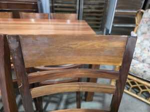 Set of three modern Tasmanian blackwood bar stools - 2