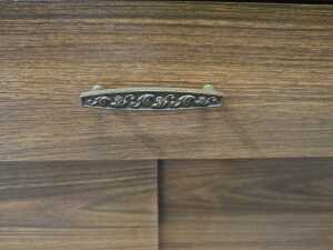 Mid-century modern faux timber laminate sideboard buffet - 5