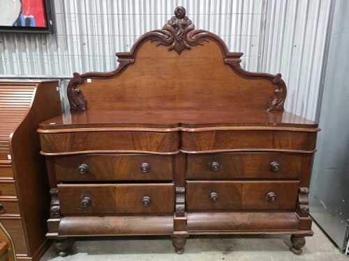 Victorian oak sideboard