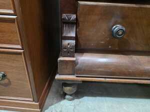 Victorian oak sideboard - 6
