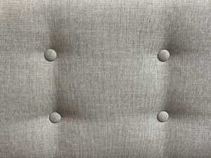 Contemporary beige upholstered two-seat sofa - 4