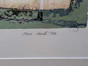 Jan Neil (working 1990s), pair of mixed media paintings on paper - 5