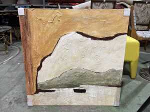 Set of three contemporary abstract paintings - 2