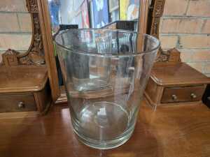 Three large glass vases in various shapes. - 2
