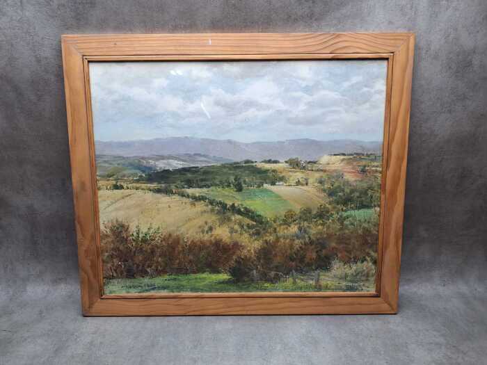 Ronald Clayton Skate (1913-1991), West Hills. Oil painting on board